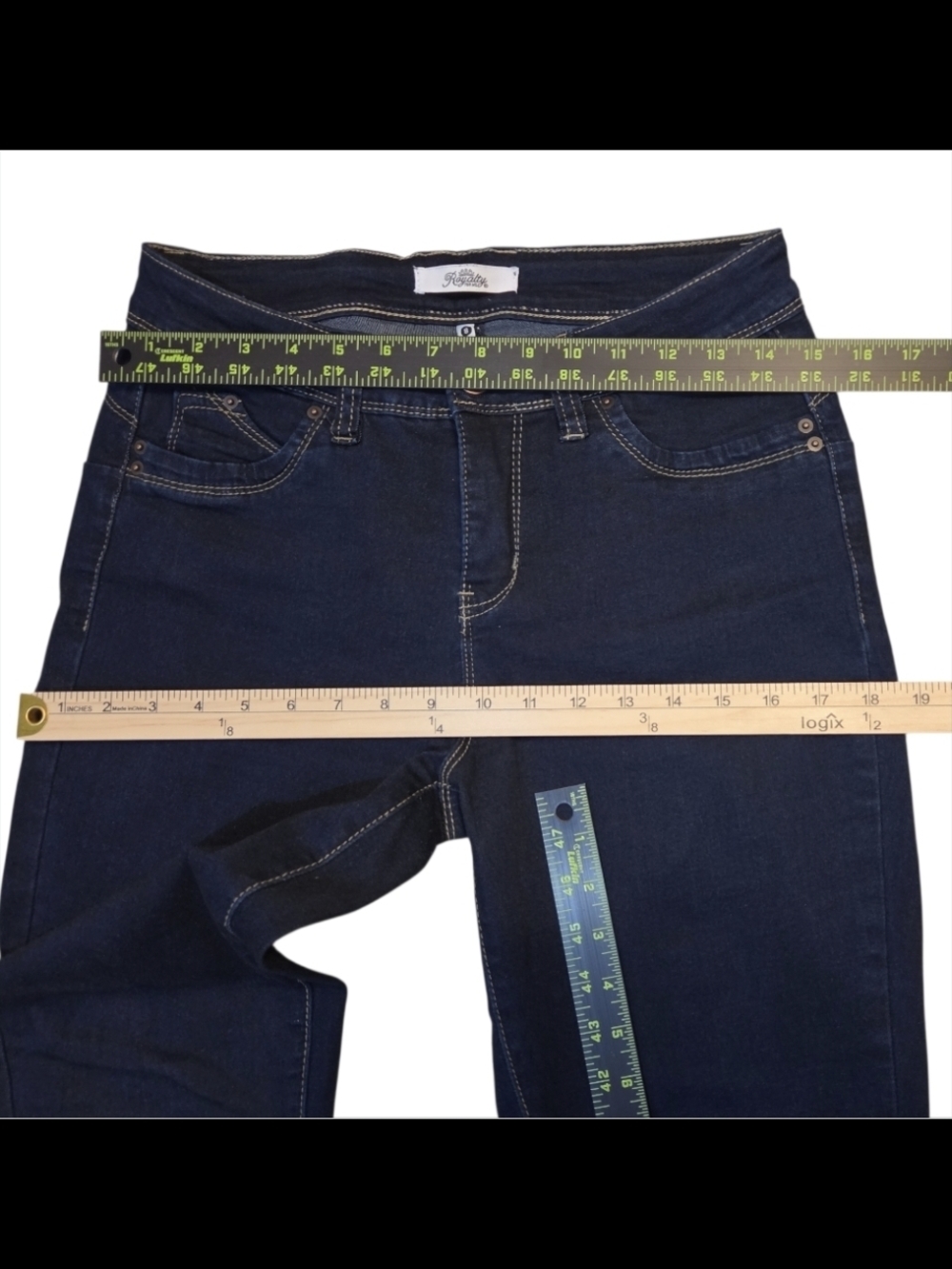 Women's Skinny Jeans in Deep Indigo - Picture 10 of 14